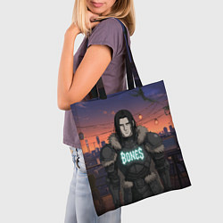 Сумка-шопер Bones в аниме, цвет: 3D-принт — фото 2
