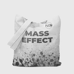 Сумка-шопер Mass Effect - white gradient посередине, цвет: 3D-принт