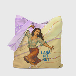 Сумка-шопер Lana Del Rey танцует, цвет: 3D-принт