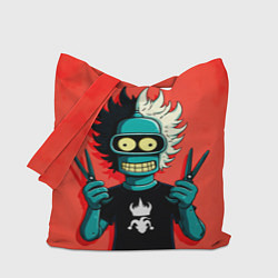 Сумка-шоппер Бендер в образе рокера и парикмахера