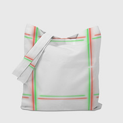 Сумка-шопер Neon light green red, цвет: 3D-принт