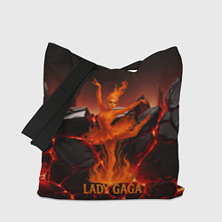 Сумка-шоппер Леди Гага огненная балерина