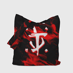 Сумка-шопер Doom красный огонь марса, цвет: 3D-принт