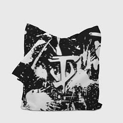 Сумка-шопер Doom белые краски, цвет: 3D-принт