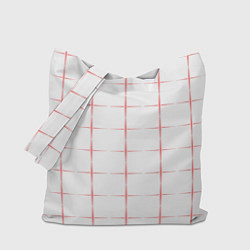 Сумка-шоппер Color white red crosses