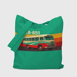 Сумка-шоппер Поп-арт автобус ГЗА-651