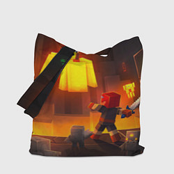 Сумка-шопер Майнкрафт - рейд босс, цвет: 3D-принт