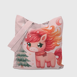 Сумка-шопер Лошадка с огненной гривой, цвет: 3D-принт