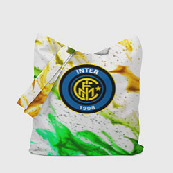Сумка-шопер Inter зеленый огонь, цвет: 3D-принт
