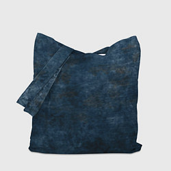 Сумка-шопер Абстракция - old blue wall with black stains, цвет: 3D-принт