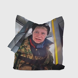 Сумка-шопер Наталья Морская пехота мем, цвет: 3D-принт