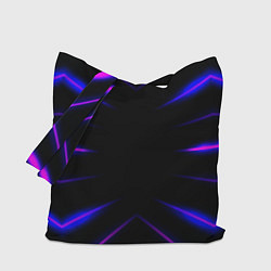 Сумка-шопер Color black neon neon, цвет: 3D-принт