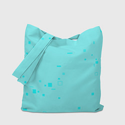 Сумка-шопер Color light blue shapes, цвет: 3D-принт