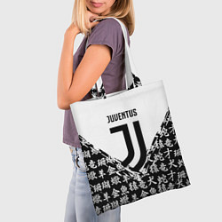 Сумка-шопер Juventus символы китайские, цвет: 3D-принт — фото 2