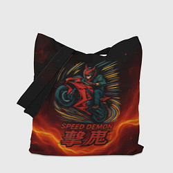 Сумка-шопер Speed demon moto, цвет: 3D-принт