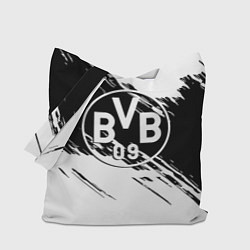 Сумка-шоппер Borussia черно белые полосы