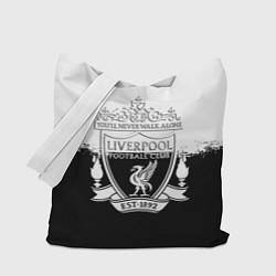 Сумка-шопер Liverpool краски черно белые, цвет: 3D-принт