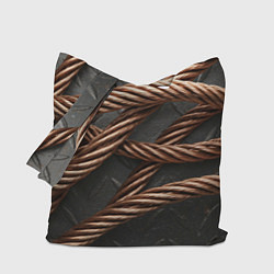 Сумка-шопер Витая медь, цвет: 3D-принт