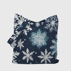 Сумка-шопер Снежное небо, цвет: 3D-принт