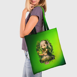 Сумка-шопер Нахида Genshin Impact, цвет: 3D-принт — фото 2