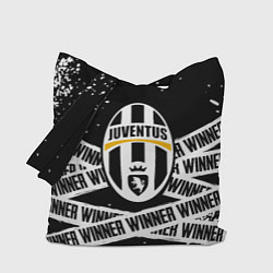 Сумка-шопер Juventus подедитель краски, цвет: 3D-принт