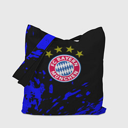 Сумка-шопер Бавария Мюнхен синие краски, цвет: 3D-принт