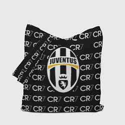 Сумка-шопер Juventus sport pattern, цвет: 3D-принт
