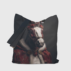 Сумка-шоппер Лошадь в новогоднем костюме