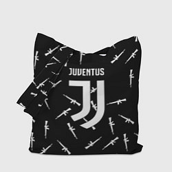 Сумка-шопер Ювентус армейский стиль, цвет: 3D-принт