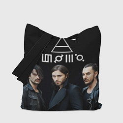 Сумка-шопер 30 seconds to mars, цвет: 3D-принт