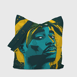 Сумка-шопер 2Pac Shakur, цвет: 3D-принт