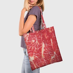 Сумка-шопер Мясо, цвет: 3D-принт — фото 2