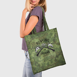 Сумка-шопер Hunting & Fishing, цвет: 3D-принт — фото 2