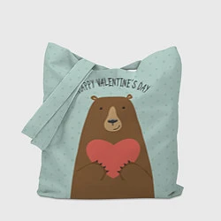 Сумка-шоппер Медведь с сердцем