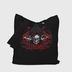 Сумка-шопер Avenged Sevenfold: Fly Skull, цвет: 3D-принт