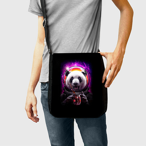 Сумка на плечо Panda Cosmonaut / 3D-принт – фото 2