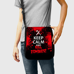 Сумка на плечо Keep Calm & Kill Zombies, цвет: 3D-принт — фото 2