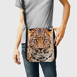 Сумка на плечо Грустный леопард, цвет: 3D-принт — фото 2
