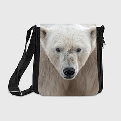 Сумка на плечо Белый медведь, цвет: 3D-принт