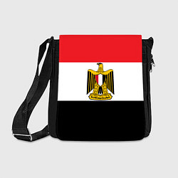 Сумка на плечо Флаг и герб Египта, цвет: 3D-принт