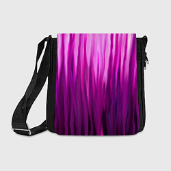 Сумка на плечо Фиолетово-черные краски, цвет: 3D-принт
