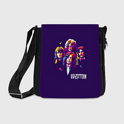 Сумка на плечо Led Zeppelin: Violet Art, цвет: 3D-принт