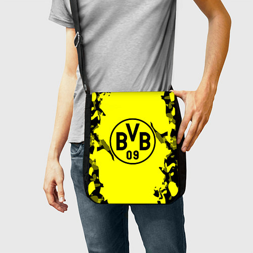 Сумка на плечо FC Borussia Dortmund: Yellow & Black / 3D-принт – фото 2