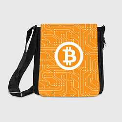 Сумка на плечо Bitcoin: Orange Network, цвет: 3D-принт