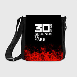 Сумка на плечо 30 Seconds to Mars: Red Flame, цвет: 3D-принт