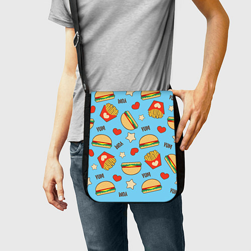 Сумка на плечо Yum Fast Food / 3D-принт – фото 2
