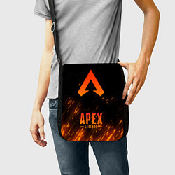 Сумка на плечо Apex Legends: Orange Flame, цвет: 3D-принт — фото 2