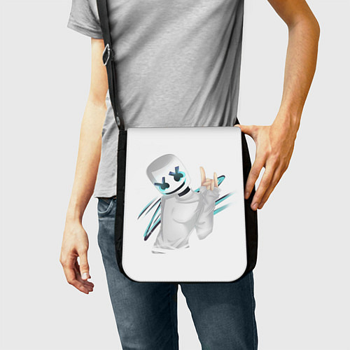 Сумка на плечо Marshmello: White DJ / 3D-принт – фото 2