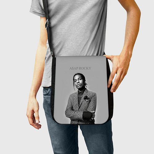 Сумка на плечо ASAP Rocky: Grey Fashion / 3D-принт – фото 2