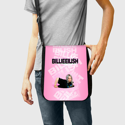 Сумка на плечо Billie Eilish: Pink Mood / 3D-принт – фото 2